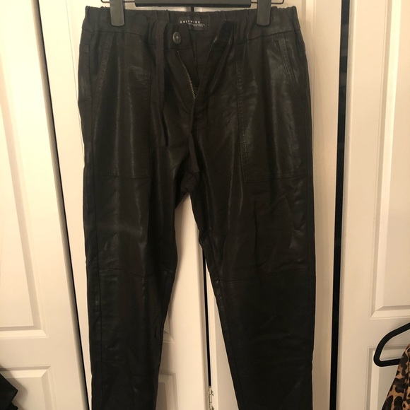 Grey Wire Relaxed Coated Denim - Picture 1 of 4